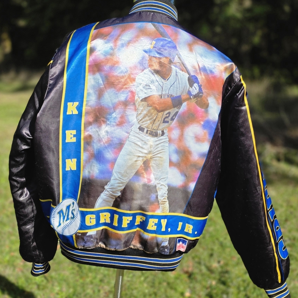 Ken Griffey Jr Starline Fanimation Chalk Line Jacket Vintage Seattle Mariners XL